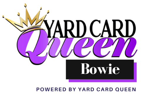 Transparent Official Logo For Yard Card Queen Bowie a yard sign company based in Bowie, MD and Prince George's County